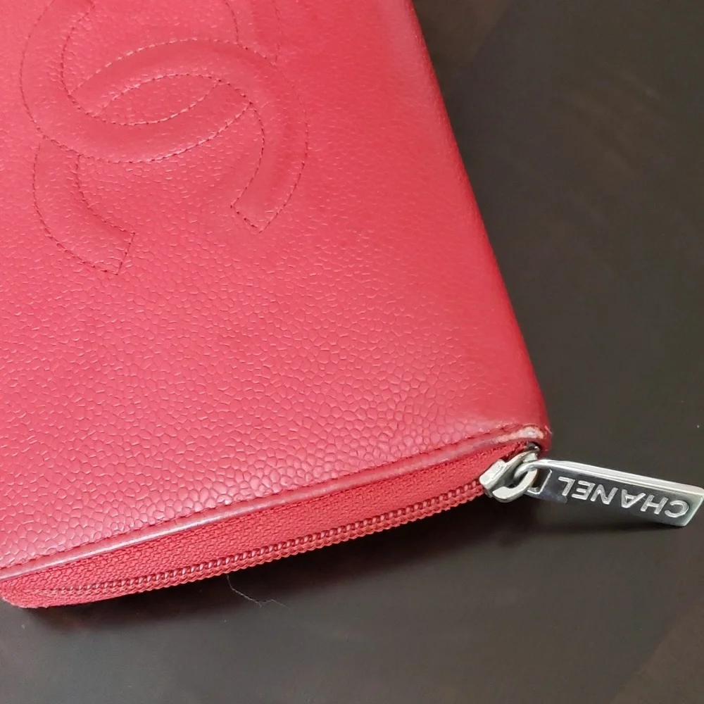 CHANEL TIMELESS CC ZIP AROUND CAVIAR LEATHER WALLET - Picture 7 of 11